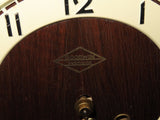 Vintage Goodwin Precision Art Deco Oak Wood Case Camel Back Mantel Clock - As-Is
