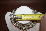 Middle Eastern Style Vintage Silverplate 10" Belly Dancer Choker Necklace