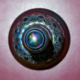 Vintage Fenton Amethyst Daisy Button Carnival Art Glass Bell - As-Is No Clapper