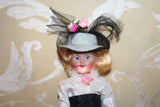 Vintage 8" 1950s Beehler Arts Virga Doll in Original Box - Gibson Girl #473