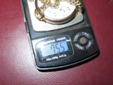 Antique Working Hampden Model 5 Open Face 12s 7-Jewel Pocket Watch w/ Fob Chain