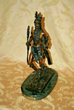 Frederic Remington "Indian Dancer" 20" Tall Bronze Sculpture on Marble Base