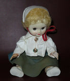 Vintage Horsman Teensie Tot 11" Vinyl Baby Girl Doll in Nurse's Uniform & Hat