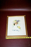 Antique Gilt Framed Fashion Print of Bride w/ Floral Veil -1905 J.L. Austen Co.