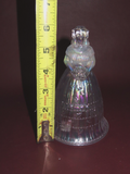 Vintage Imperial White Carnival Glass Suzanne Southern Belle Bride Wedding Bell