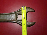 Vintage 16" Long Emerson W1074 Cast Iron Farm Equipment Combination Wrench Tool