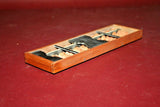 Reproduction Asian Style 8" Long Small Wood & Metal Abacus Calculator