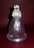 Vintage Imperial White Carnival Glass Suzanne Southern Belle Bride Wedding Bell