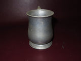 Vintage English 5" Tall Pewter Beer Stein w/ Handle