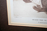 Antique Wood Framed C. Bisschop Dutch Art Print "Beside the Cradle" - Braun & Co