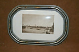 Antonio Canale "Vue de Venise" Venice Print in Silver Gilt Convex Glass Frame