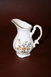 Collectible Miniature Brazilian Porcelain Pitcher w/ Floral & Gilt Decor - Leart