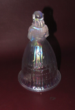 Vintage Imperial White Carnival Glass Suzanne Southern Belle Bride Wedding Bell