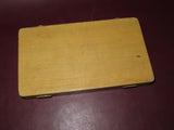 Vintage Brass 50g Balance Scale in 8" Blue Felt Lined Wood Box - Made in India