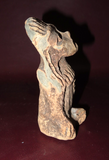 Primitive 5" Hand Carved South American Native Chief Style Idol Sculpture Figure