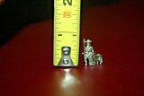 Pair Vintage 1" Tall S.A.G. Silverplate Ornamental Cufflinks - Hunter & Dog