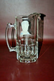 Collectible Vintage Style Elvis Presley Clear Glass 8.5" Tall 32-oz Beer Pitcher