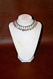 Middle Eastern Style Vintage Silverplate 10" Belly Dancer Choker Necklace