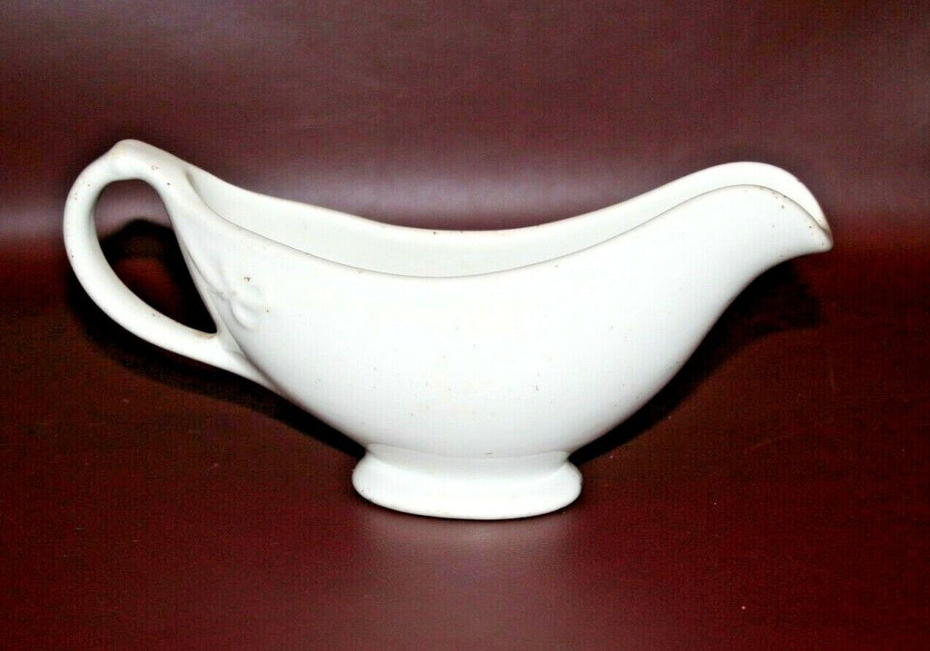 Vintage WW II Era USQMC Military Issue 10" White Porcelain Gravy Boat 4433-P-32