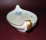 Antique RS Germany Fine Porcelain Oval Dish w/ Forget-me-Not Blue Floral Decor