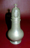 Vintage 6" Tall Pewter Muffineer Shaker - LH Vaughn - Taunton, MASS