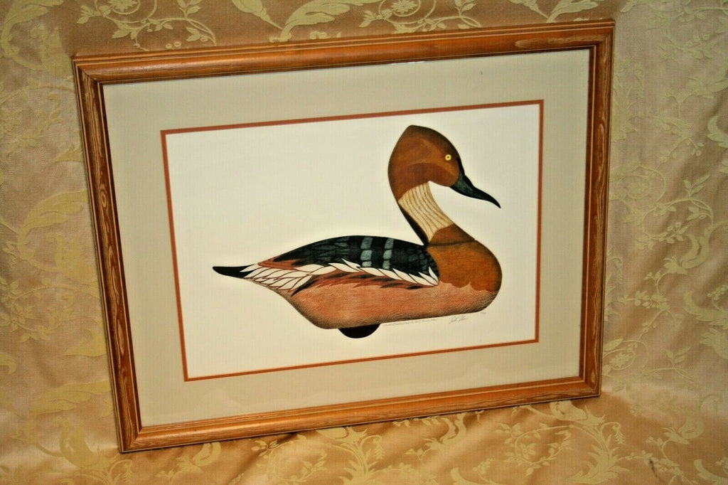 Framed Arthur Nevin Duck Decoy Print - Whistling Tree Decoy II - 1986 - #30/50