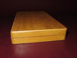 Vintage Brass 50g Balance Scale in 8" Blue Felt Lined Wood Box - Made in India