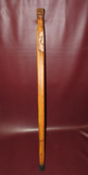 Vintage 37" Hand Carved Indian Face Arts & Crafts Style Wood Walking Stick Cane