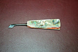 Vintage Arts & Crafts Button Hook & Cuticle Tool Set w/ Mother of Pearl Handle