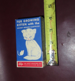 Collectible 1960s Algi Fur Growing Kitten & Magical Mouse Surprise Soap Figure