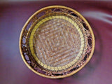 Vintage Style 12" Diameter Round Woven Reed Table Pie Basket