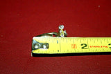 Pair Vintage 1" Tall S.A.G. Silverplate Ornamental Cufflinks - Hunter & Dog