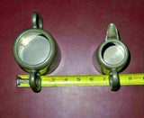 Vintage Hammered English Pewter Cream & Sugar Set - Craftsman Sheffield