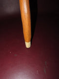 Vintage 36" Hand Carved Spooky Face Arts & Crafts Style Wood Walking Stick Cane