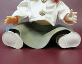 Vintage Horsman Teensie Tot 11" Vinyl Baby Girl Doll in Nurse's Uniform & Hat
