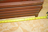 Vintage Free Standing 17x10x17" Wooden Magazine Rack w/ Hand Painted Geese