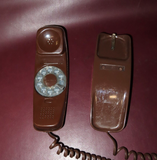 Vintage Western Electric Model TML-R 5-80 AD3 Brown Rotary Desktop Telephone