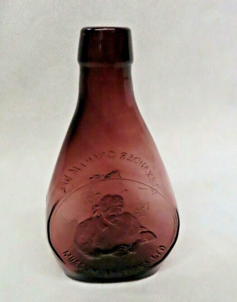 Vintage Clevenger Museum Editions Glass Decanter Bottle - Alexander Graham Bell