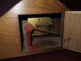 Vintage Goodwin Precision Art Deco Oak Wood Case Camel Back Mantel Clock - As-Is