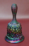 Vintage Fenton Amethyst Daisy Button Carnival Art Glass Bell - As-Is No Clapper