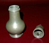 Vintage 6" Tall Pewter Muffineer Shaker - LH Vaughn - Taunton, MASS