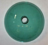 Hand Blown Studio Art Glass Aqua-Blue 16.5" Sink Basin Bowl - Drilled 1.75" Hole