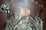 Vintage 9.5" Tall Fine "Crystal Clear" Hand Cut Crystal Pitcher - Made in Poland