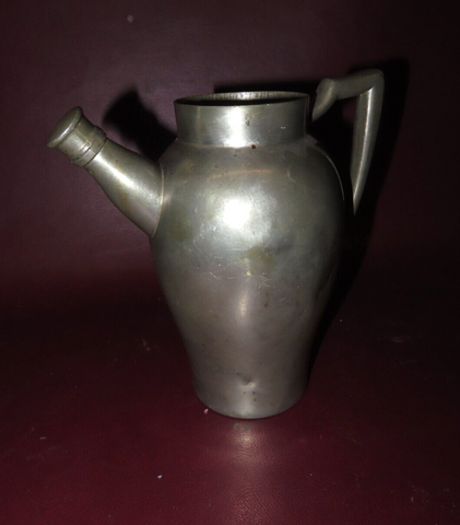 Vintage "Genuine Pewter" Windmill Mark 7" Cocktail Shaker Pitcher - As-Is No Lid