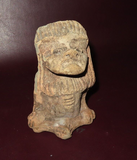 Primitive 5" Hand Carved South American Native Chief Style Idol Sculpture Figure