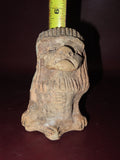 Primitive 5" Hand Carved South American Native Chief Style Idol Sculpture Figure