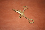 Antique English Style Brass 6" Long Scissor Type Candle Snuffer