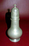 Vintage 6" Tall Pewter Muffineer Shaker - LH Vaughn - Taunton, MASS