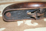 Antique 6.5" Long Sad Iron w/ Detachable Wood Handle - "Ferrosteel - Cleveland"