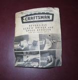Vintage Craftsman Reversible Screwdriver & Speed Reducer Drill Bit in Wooden Box